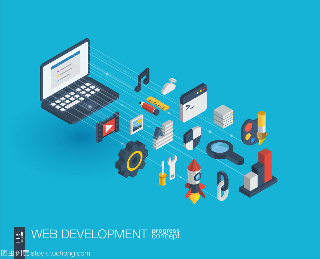 集成 web 開發(fā)的 3d 圖標(biāo)